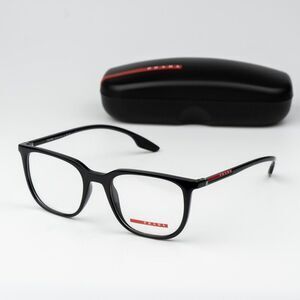 Prada Linea Rossa Men Eyeglasses Black Square Pilot Men PS01OV 1AB1O1 BRAND NEW